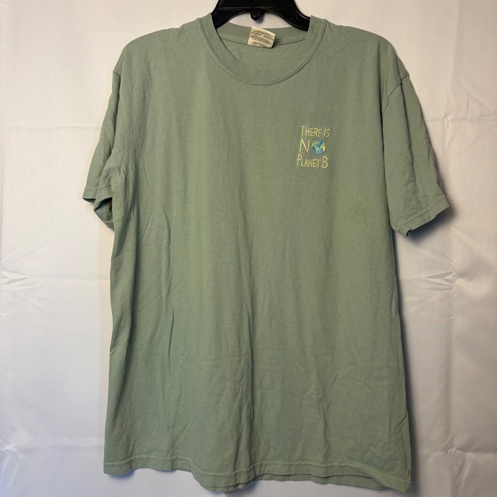 Comfort Colors PacSun There Is No Planet B Graphic T-Shirt Green Large‎ NEW